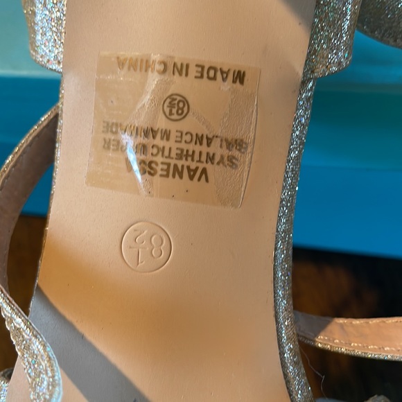 Lauren  Lorraine, style #Vanessa gold sequins,sparkling with a two inch heel - Picture 6 of 11